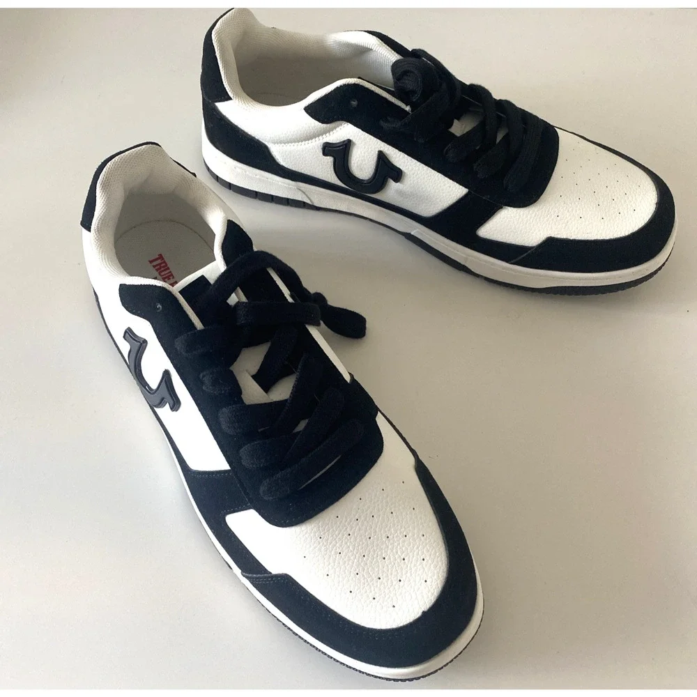 NWOB True Religion TR JAY PBS Sneaker Men Black White Lace Up Low Top 12